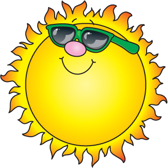 Sun looking hot.